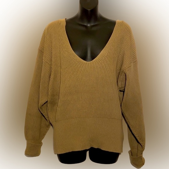 Free People V-Neck Women Sweater Pullover Jacket - Picture 13 of 13